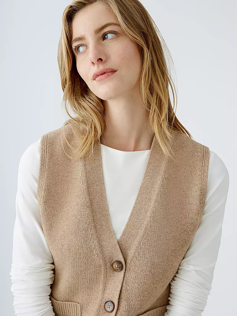 OUÍ | Gilet | beige