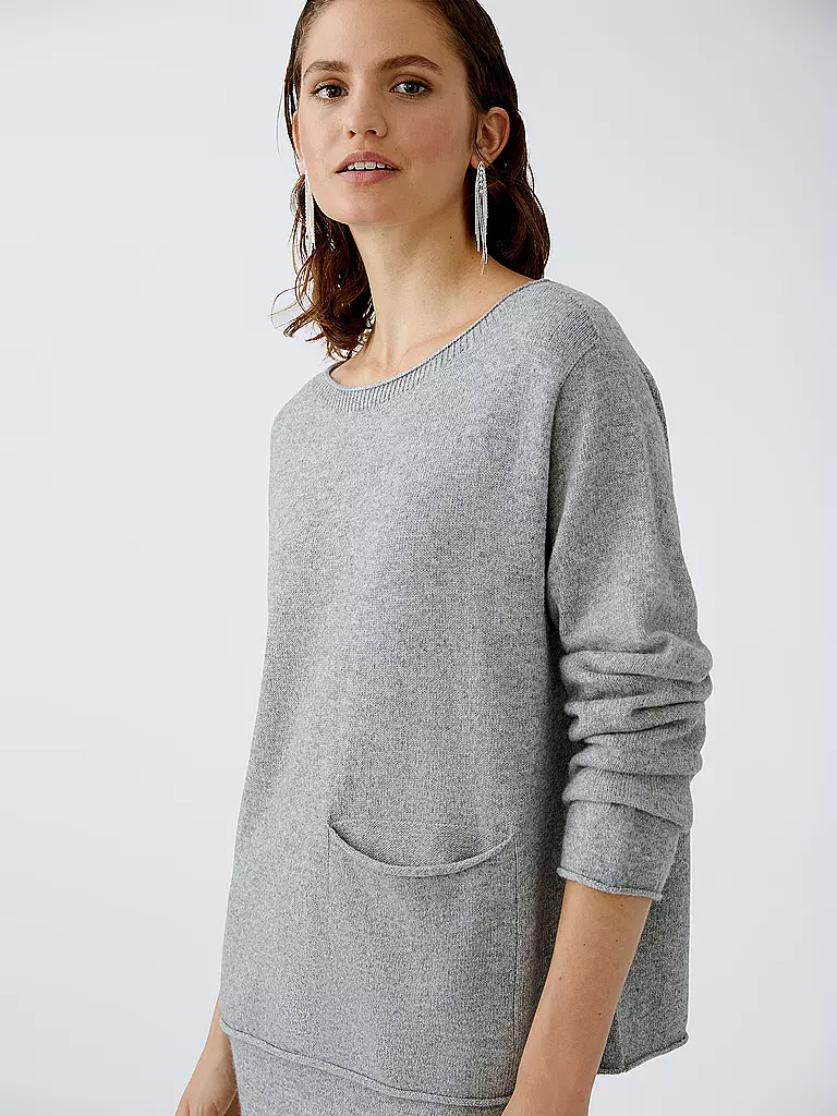 OUÍ | Pullover Oversized Fit | grau