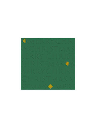 PAPER-PRODUCTS | Weihnachts Lunch-Servietten 33x33cm CHR.LETTERS.REL Green 