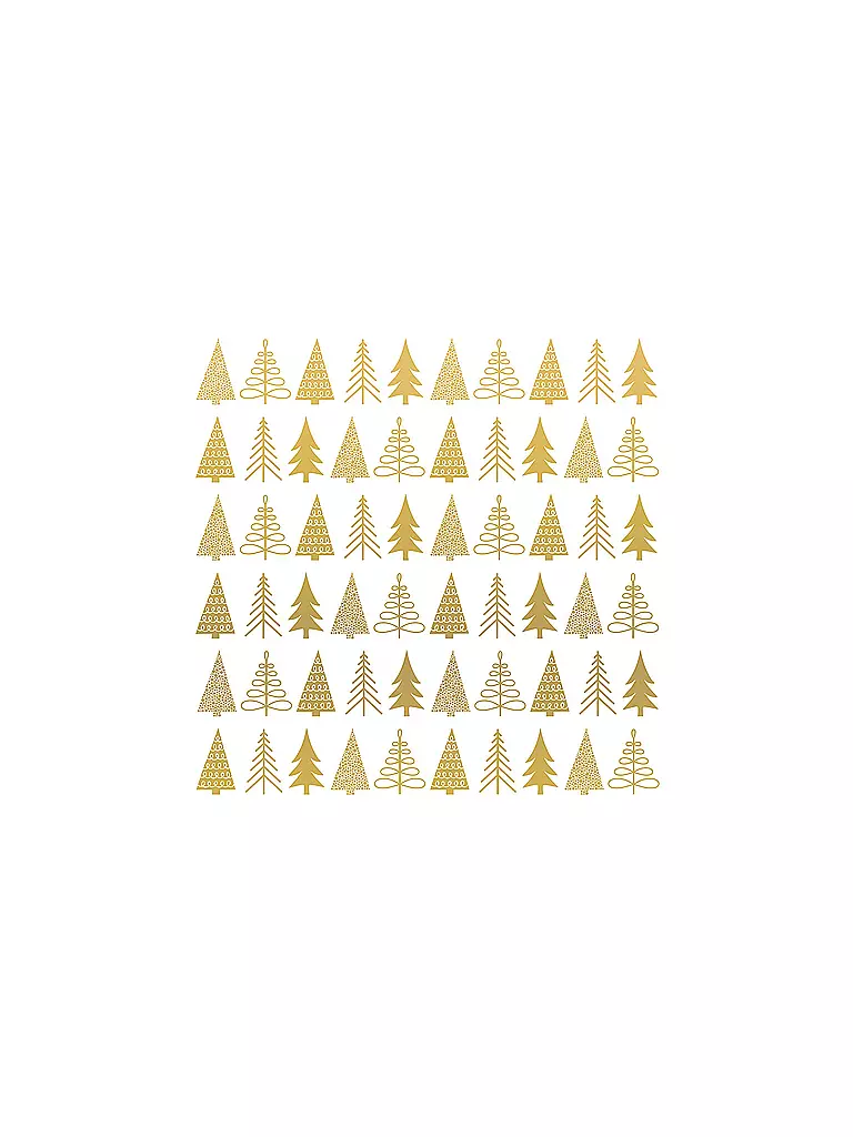 PAPER-PRODUCTS | Weihnachts Lunch-Servietten 33x33cm PURE MOOD | gold