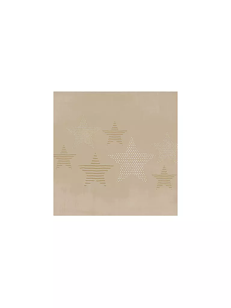 PAPER-PRODUCTS | Weihnachts Lunch-Servietten 33x33cm PURE STARLIGHT  | beige