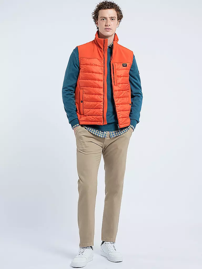 PAUL & SHARK | Steppgilet | orange