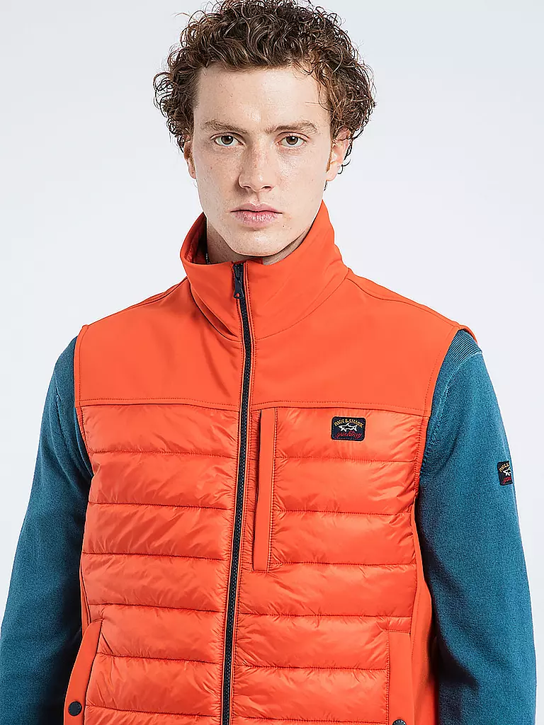 PAUL & SHARK | Steppgilet | orange