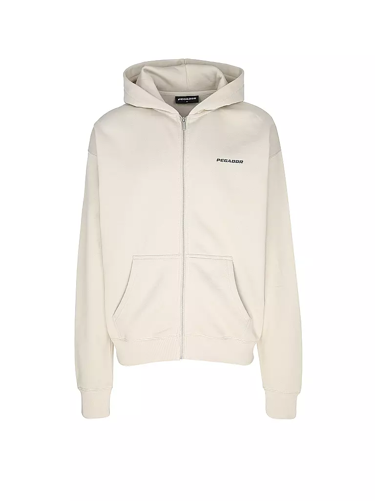 PEGADOR | Sweatjacke COLNE LOGO | beige