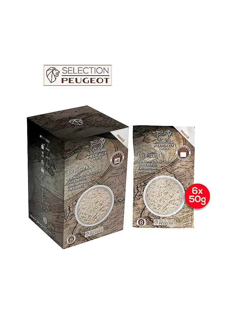 PEUGEOT | Feuchtsalz 7x50g Guerande | creme