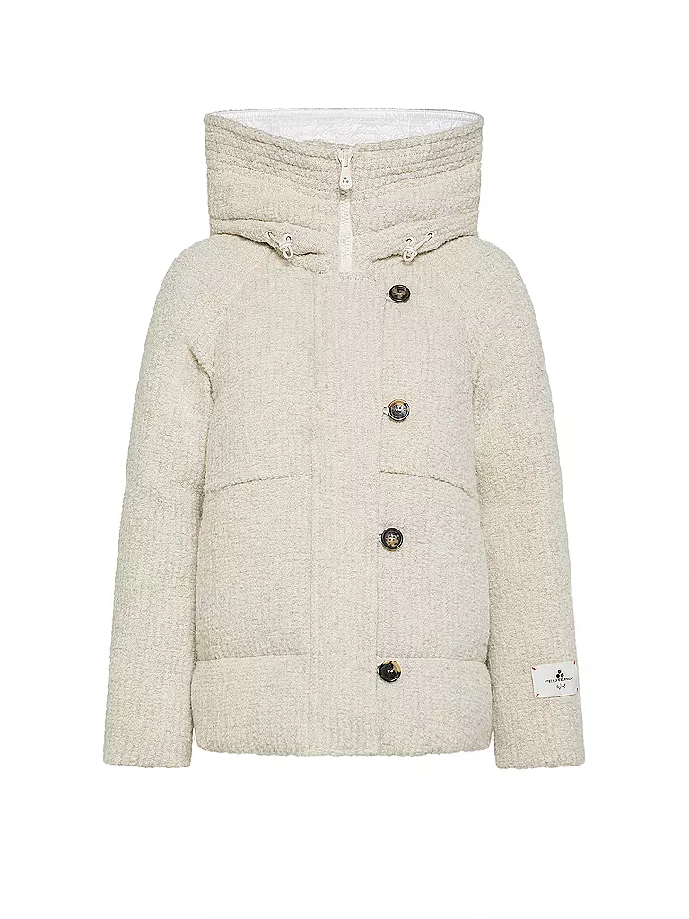 PEUTEREY | Daunenjacke TAMBOC BOUCLE | creme