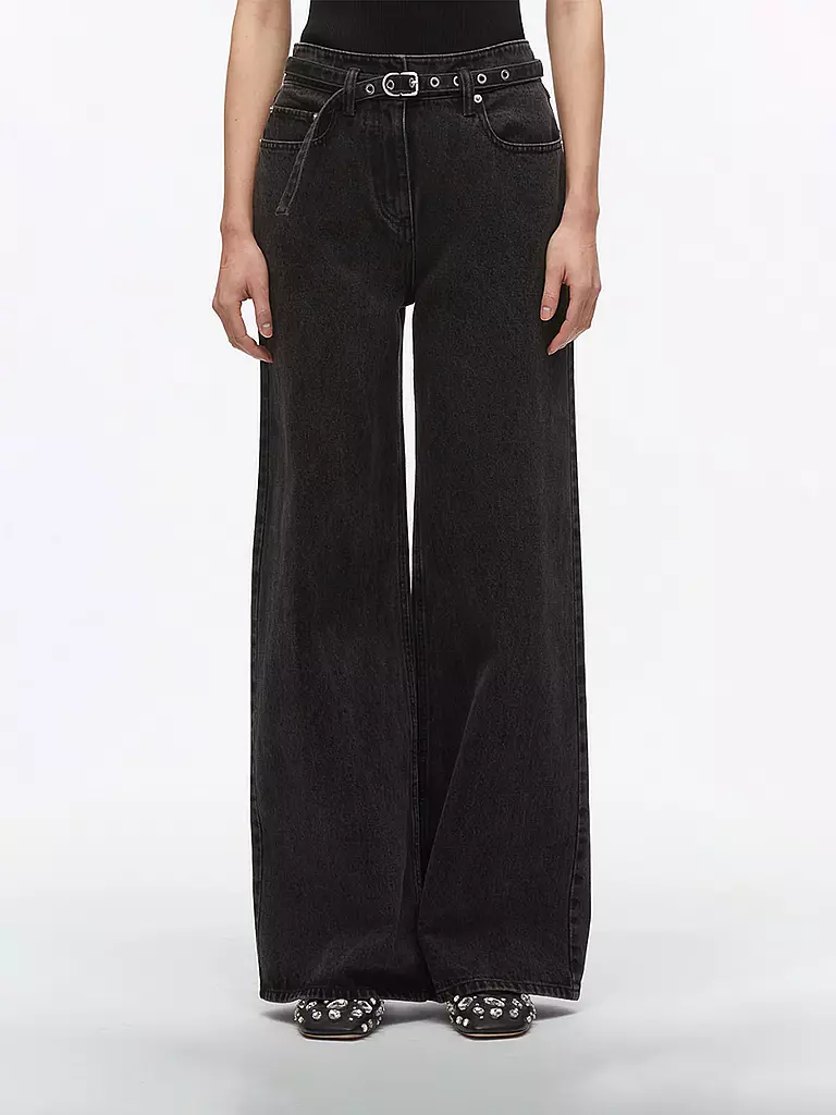 PHILLIP LIM | Jeans Wide Leg  | schwarz