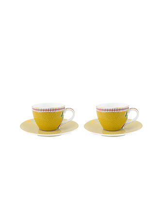 PIP STUDIO | Espressotasse mit Untertasse Set 2er LA MAJORELLE 120ml Gelb