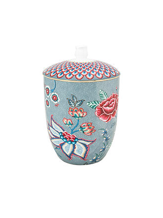 PIP STUDIO | Dose mit Deckel 1,5l FLOWER FESTIVAL Light Blue