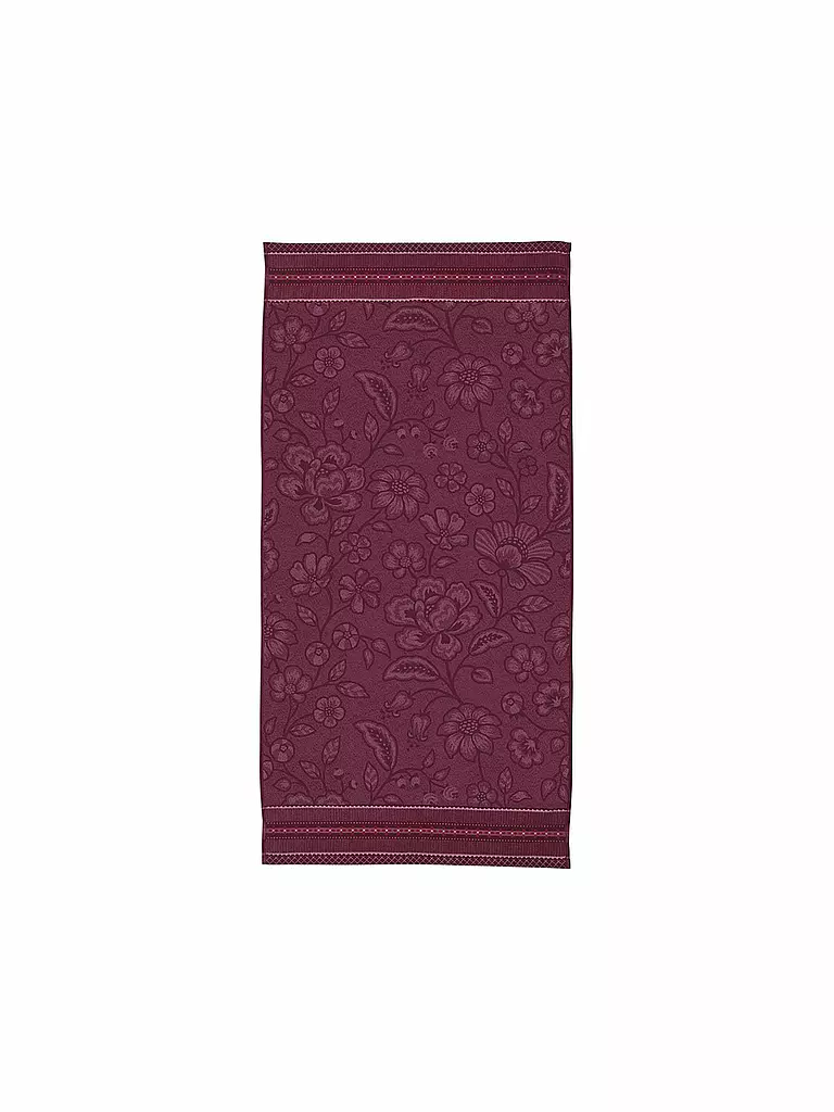 PIP STUDIO | Duschtuch  JASMIN JACQUARD 70x140cm Dark Pink | beere