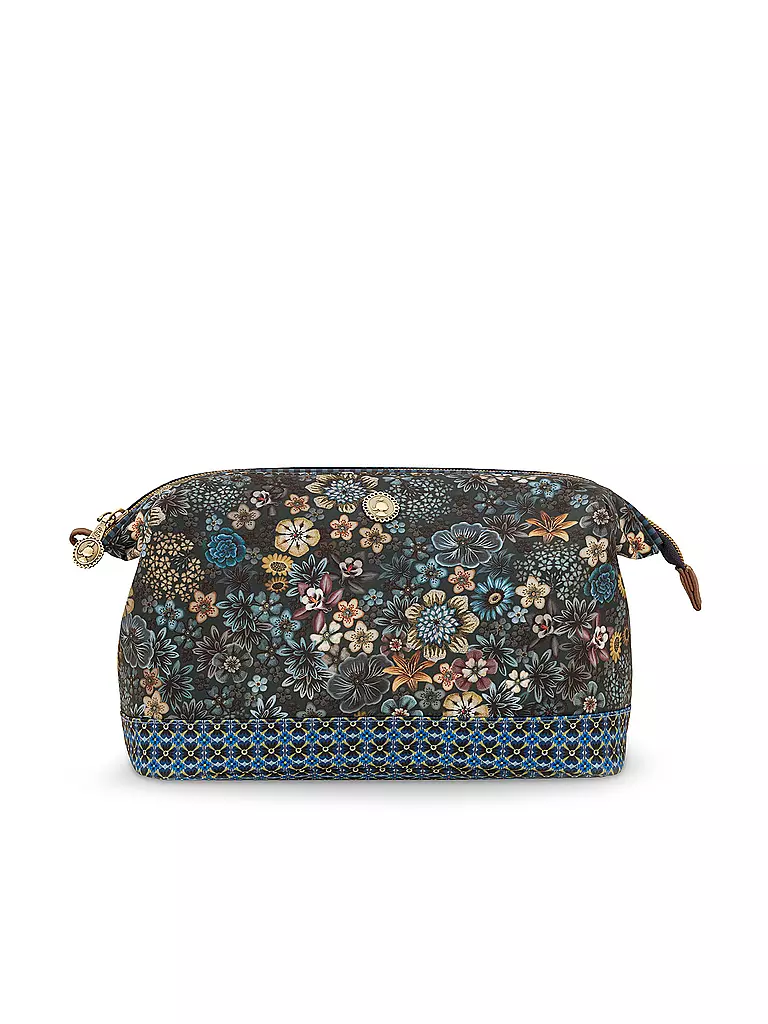 PIP STUDIO | Kosmetiktasche  PURSE COOPER Large 26x18x12cm Tutti I Fiori | dunkelblau