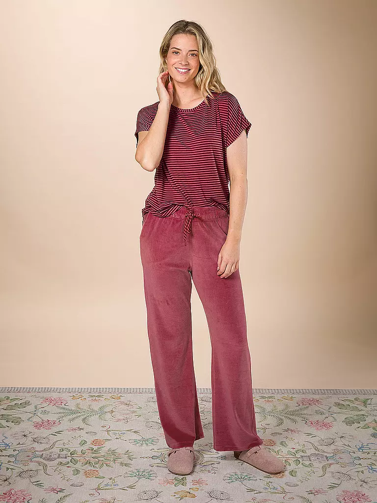 PIP STUDIO | Loungehose VELVET BRITTA | beere