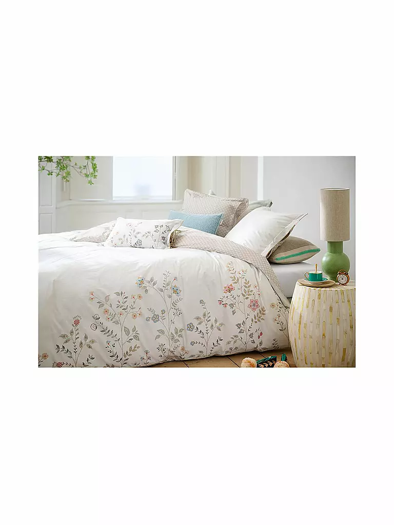 PIP STUDIO | Perkal Bettwäsche CAMPO DE FLORES 70x90cm/140x200cm Off White  | weiss