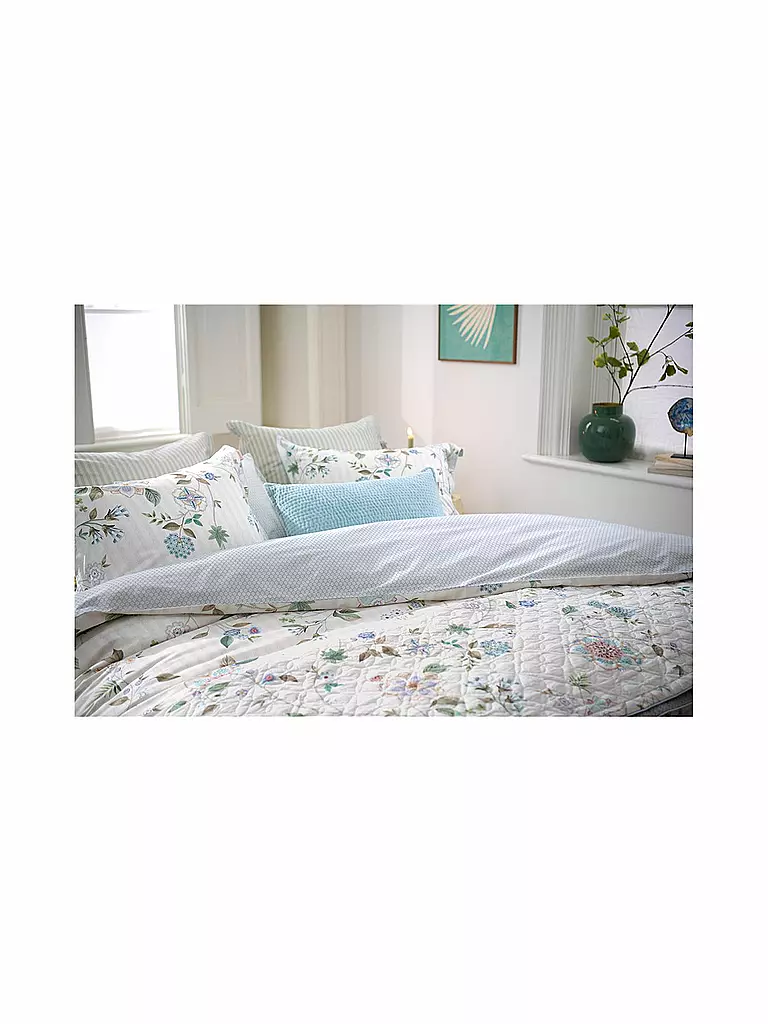 PIP STUDIO | Perkal Bettwäsche FLORES BAILANDO 70x90cm/140x200cm Off White  | weiss