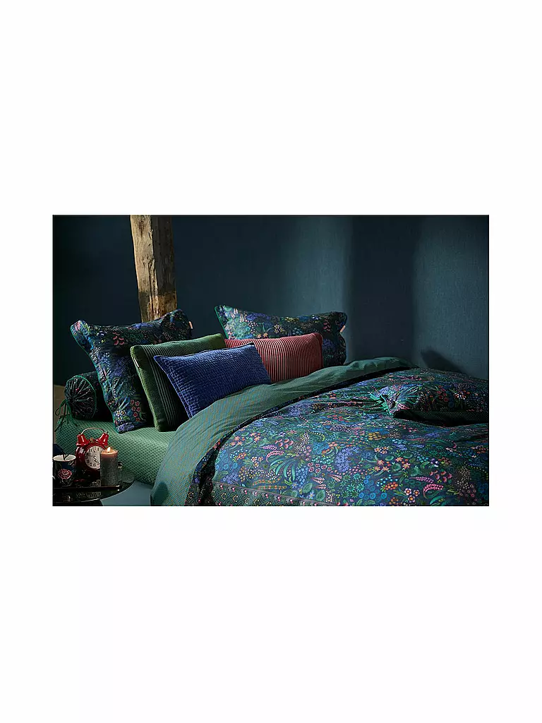 PIP STUDIO | Perkal Bettwäsche QUERIDA 70x90cm/140x200cm Dark Blue | dunkelblau