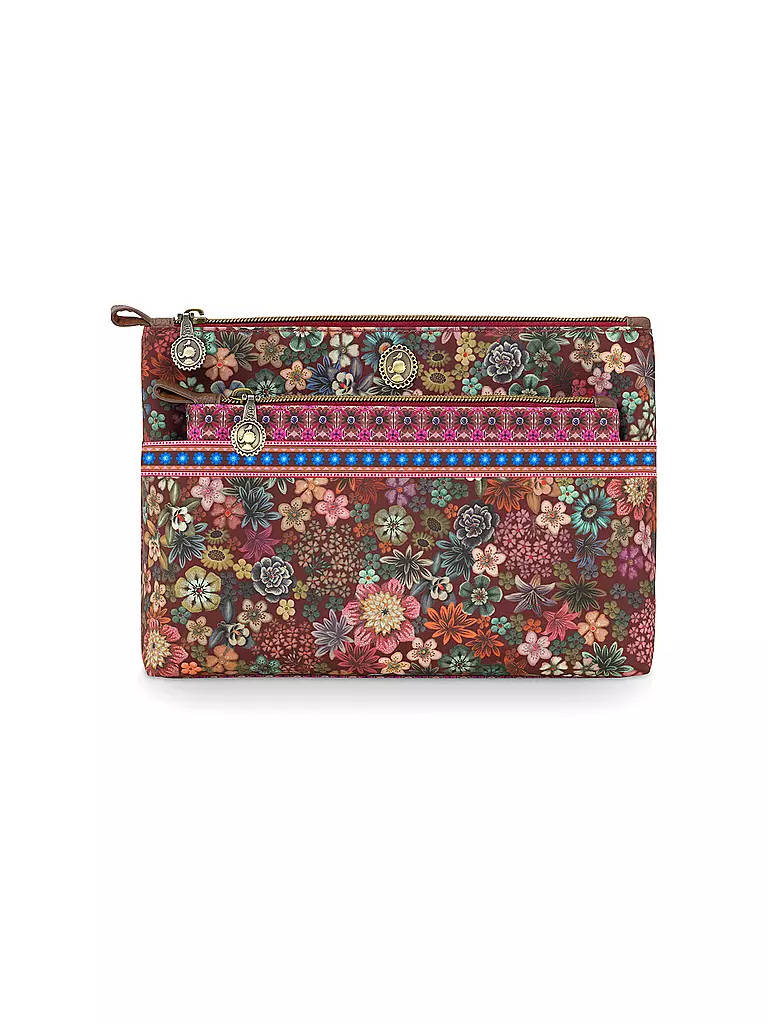 PIP STUDIO | Toilettetasche TUTTI I FIORI 26x18x7,5cm Combi Pink | beere