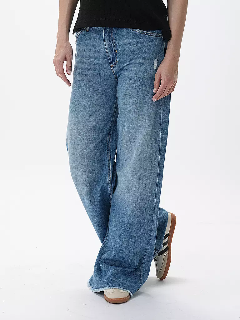 PNTS | Jeans Wide Leg THE RAVER | blau