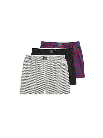 POLO RALPH LAUREN | Boxershorts 3-er Pkg wht tile ryl tile black