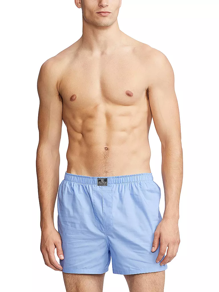 POLO RALPH LAUREN | Boxershorts 3er Pkg weiss hellblau marine | hellblau