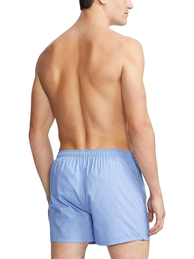 POLO RALPH LAUREN | Boxershorts 3er Pkg weiss hellblau marine | hellblau