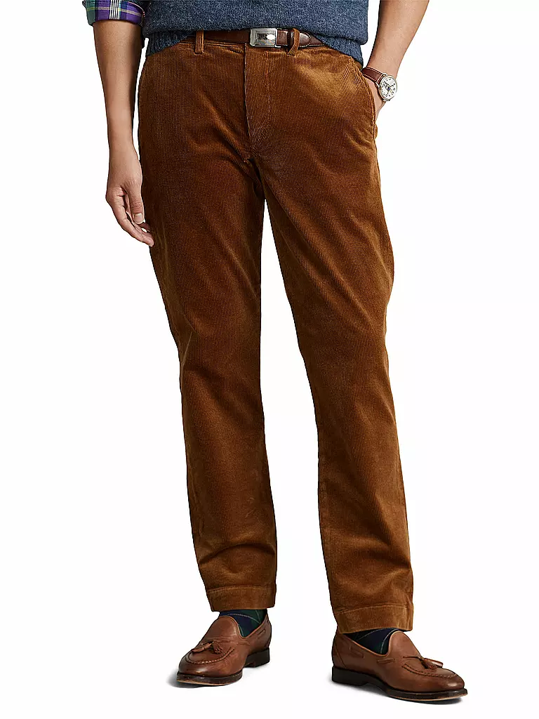 POLO RALPH LAUREN | Cordhose Stretch Straight Fit | camel