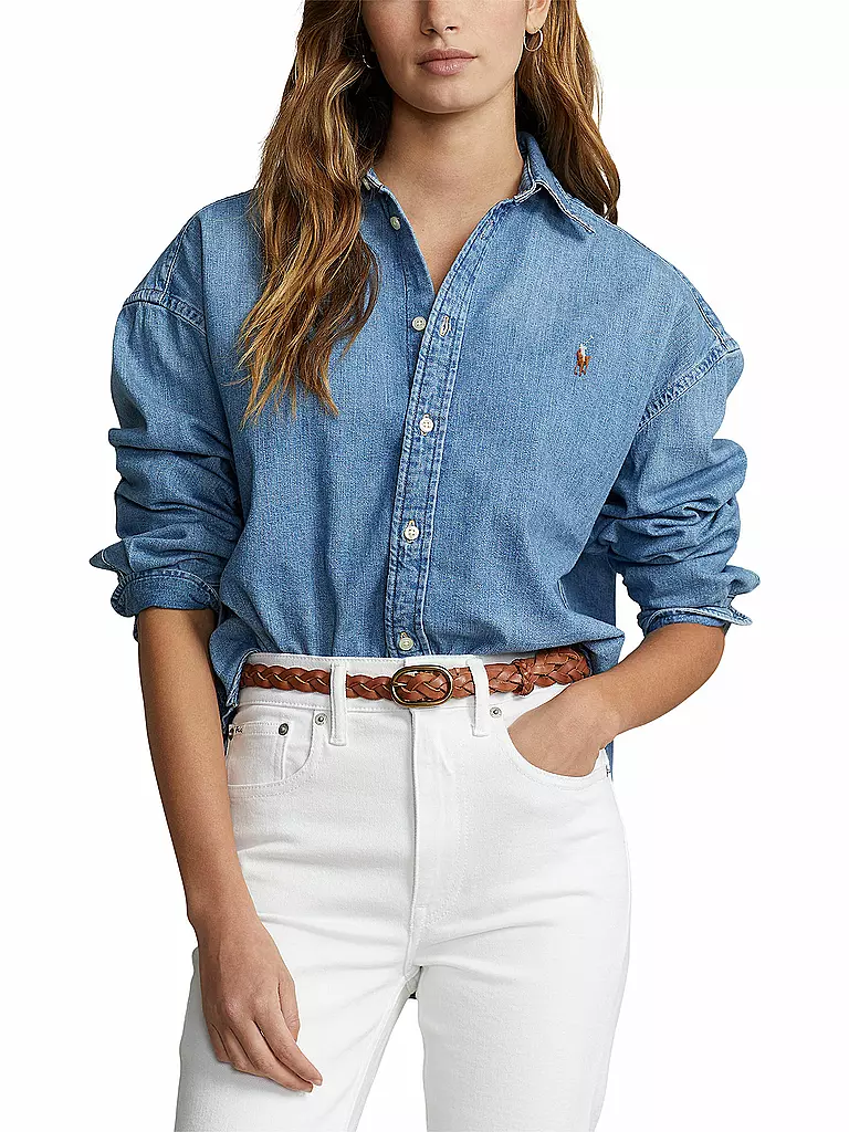 POLO RALPH LAUREN | Jeansbluse | blau