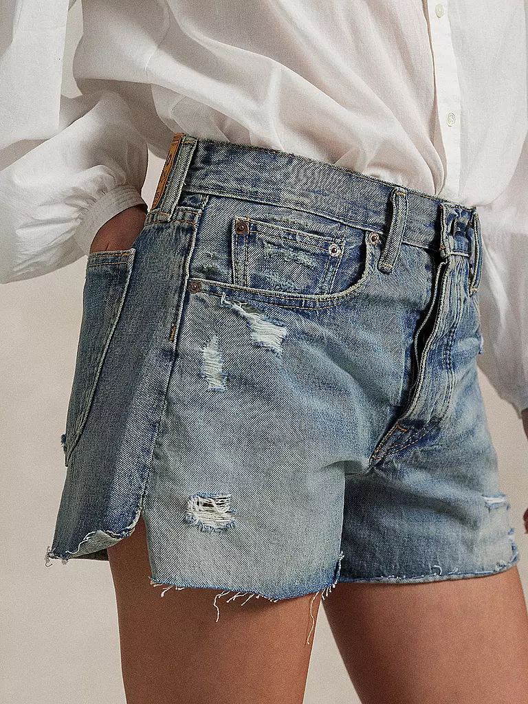 POLO RALPH LAUREN | Jeansshorts  | blau