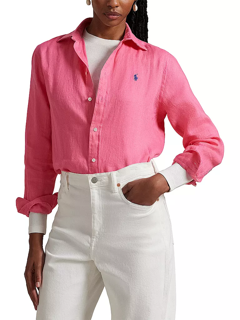 POLO RALPH LAUREN | Leinenbluse | pink