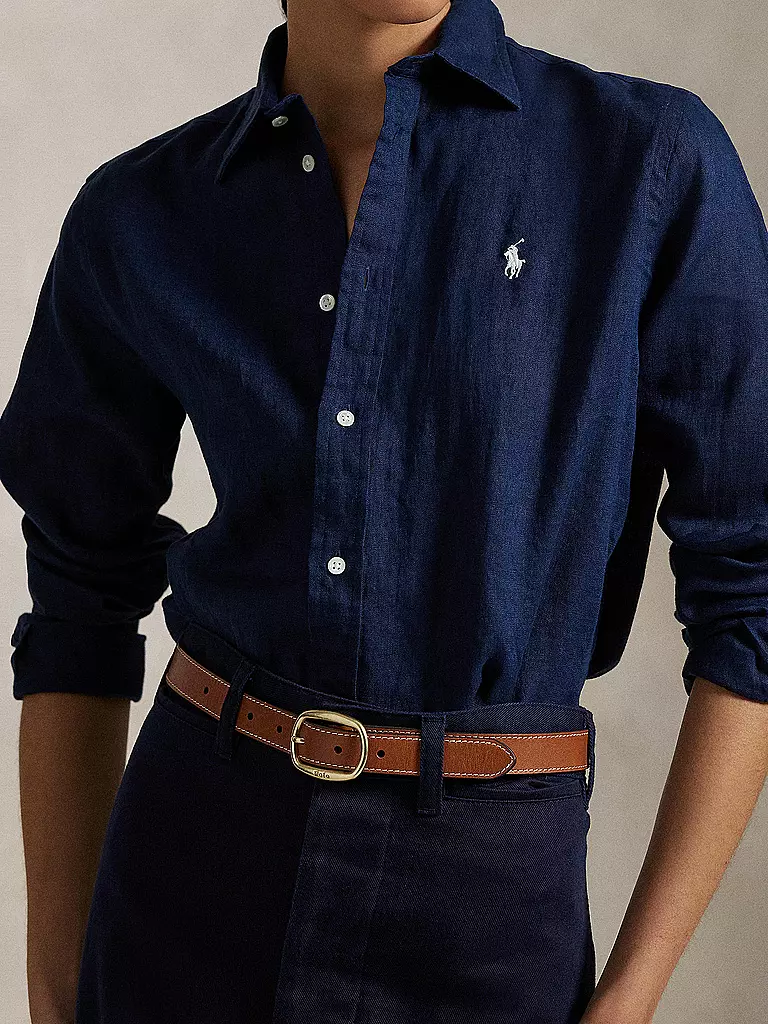 POLO RALPH LAUREN | Leinenbluse | dunkelblau