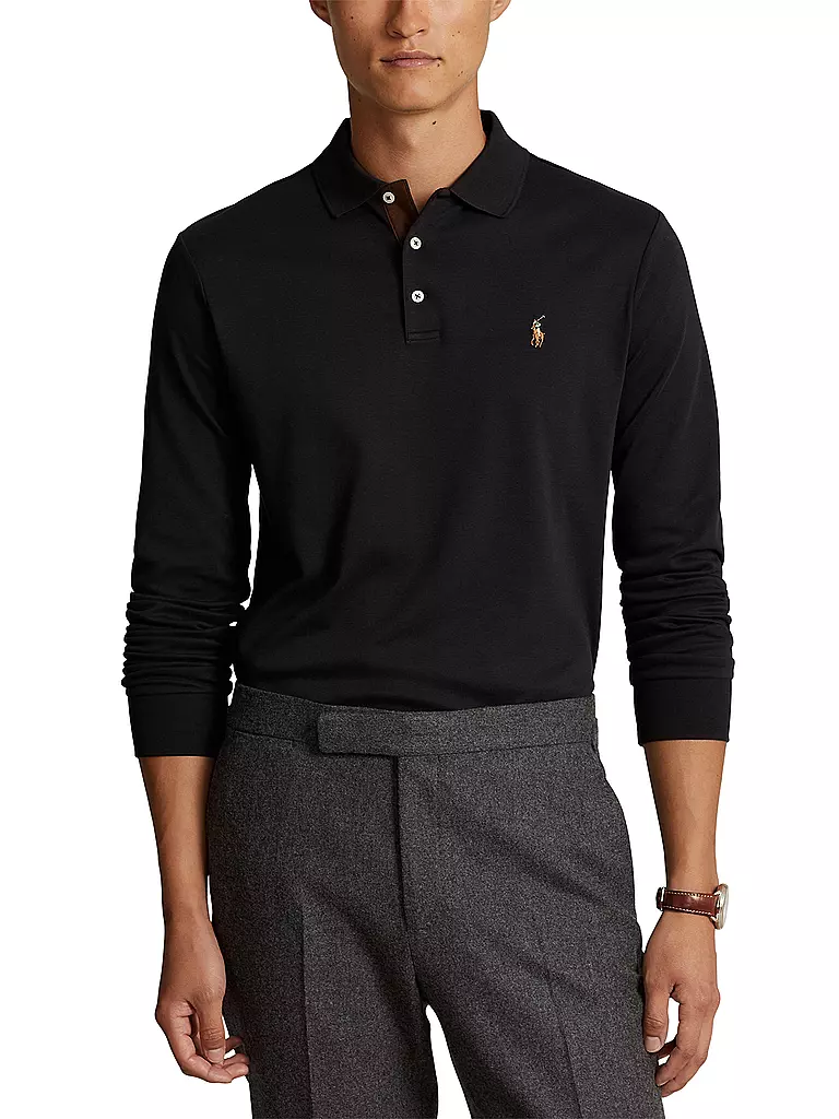 POLO RALPH LAUREN | Poloshirt Custom Slim Fit | schwarz