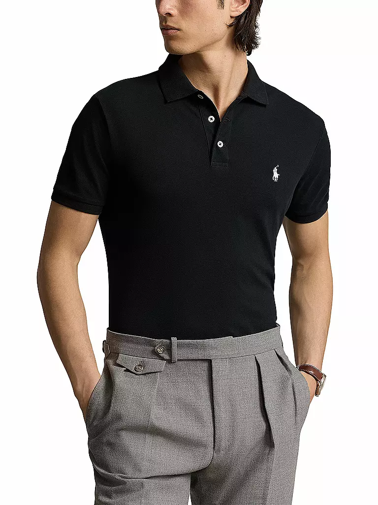 POLO RALPH LAUREN | Poloshirt Custom Slim Fit | schwarz