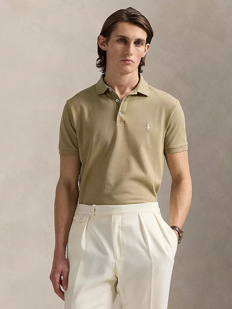 POLO RALPH LAUREN | Poloshirt Custom Slim Fit | hellbraun