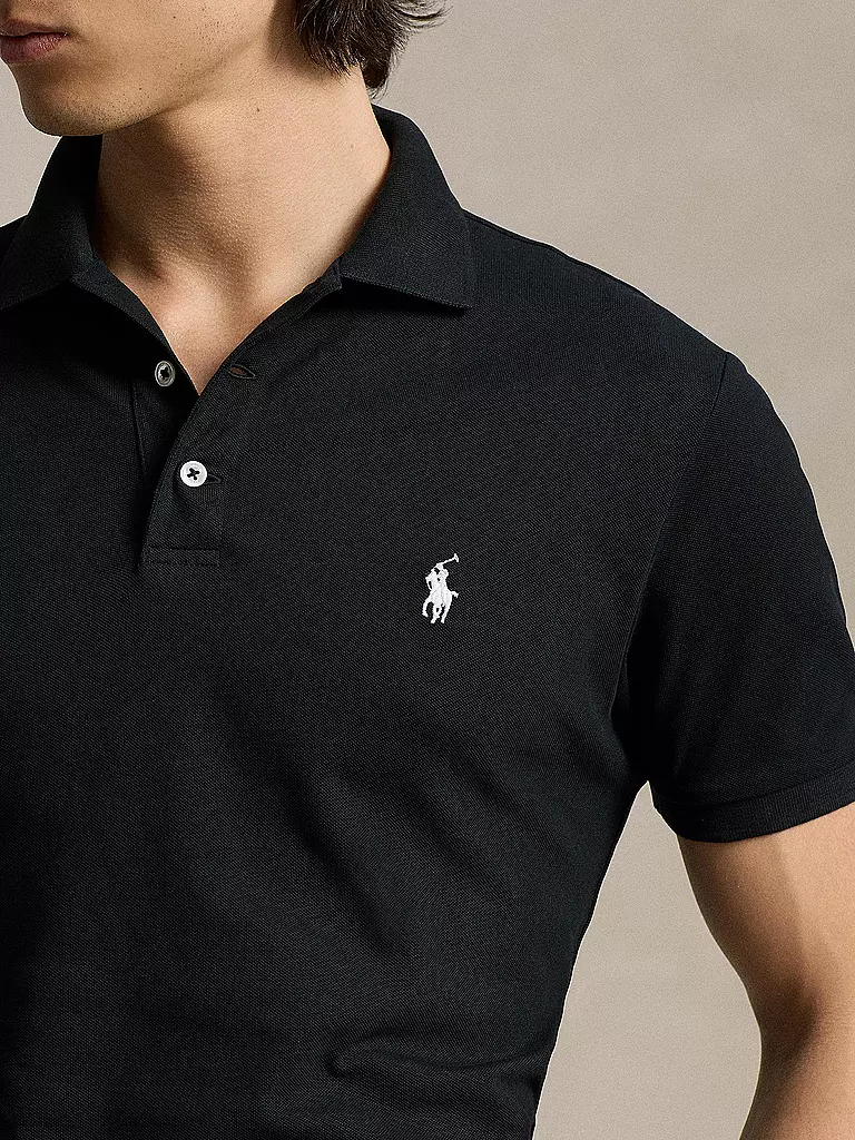 POLO RALPH LAUREN | Poloshirt Custom Slim Fit | schwarz