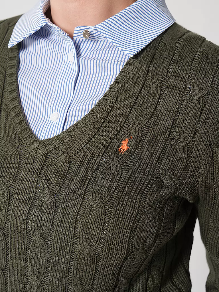 POLO RALPH LAUREN | Pullover Slim Fit KIMBERLY | orange