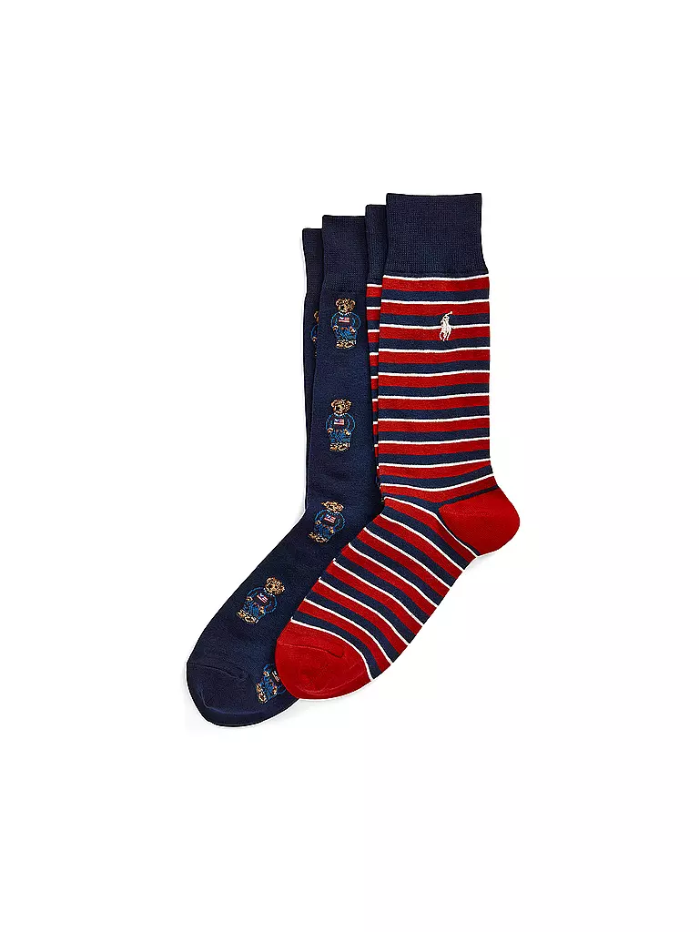 POLO RALPH LAUREN | Socken 2er Pkg. navy bear / stripe | dunkelblau