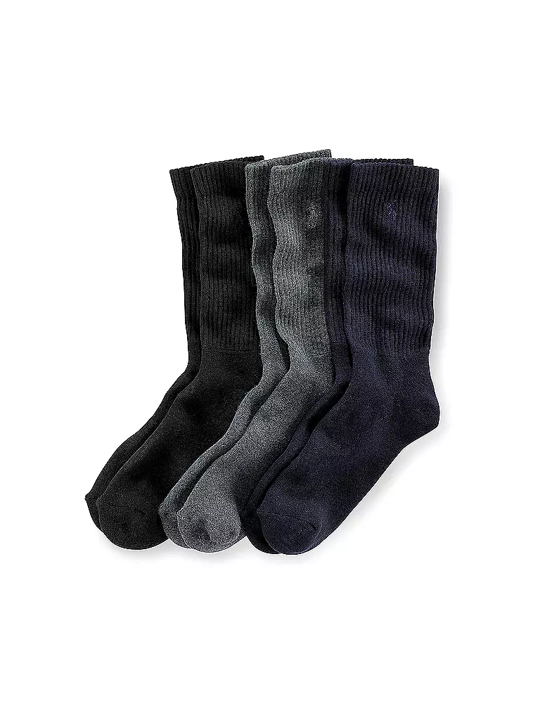 POLO RALPH LAUREN | Socken 3er Pkg. navy / grey / blue | schwarz