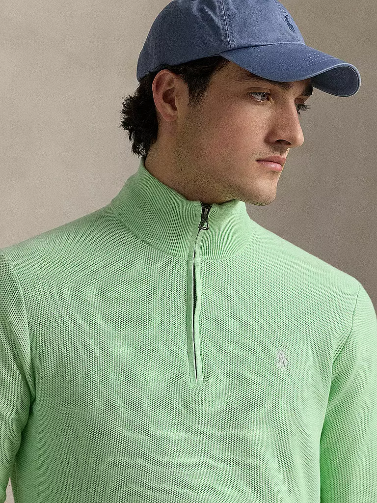 POLO RALPH LAUREN | Troyer Pullover  | hellgrün