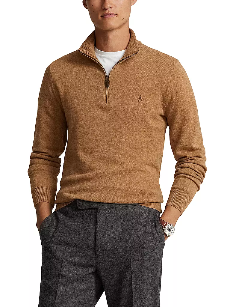 POLO RALPH LAUREN | Troyer Pullover Regular Fit | olive