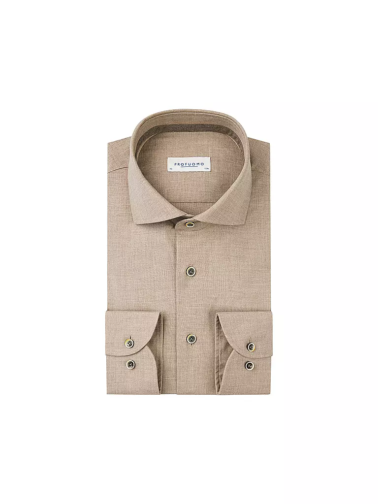 PROFUOMO | Hemd Slim Fit  | beige