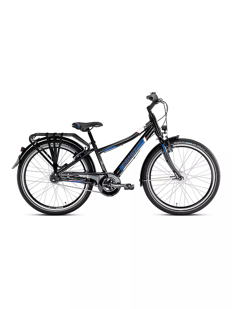 PUKY | Jugendfahrrad Crusader 24-7 Alu City light 4872 | schwarz