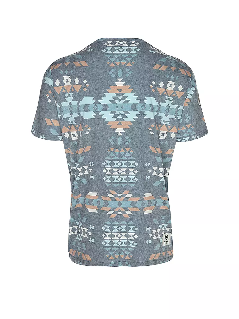 RAGWEAR | T-Shirt SWANNIS AZTECO | blau