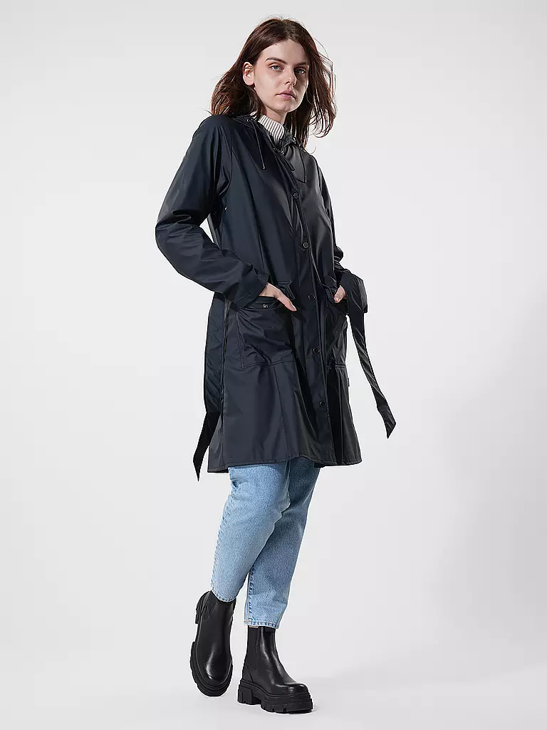 RAINS | Regenjacke CURVE W JACKET  | dunkelblau