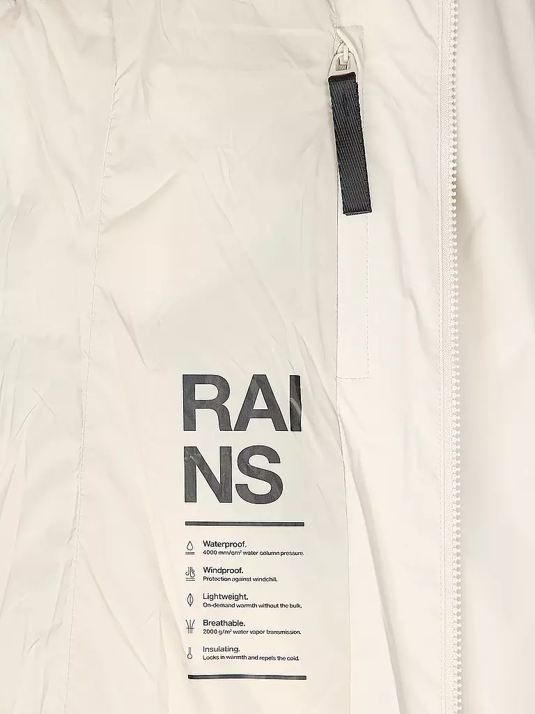 RAINS | Regenjacke LOHJA LONG INSULTED CURVED JACKET  | beige