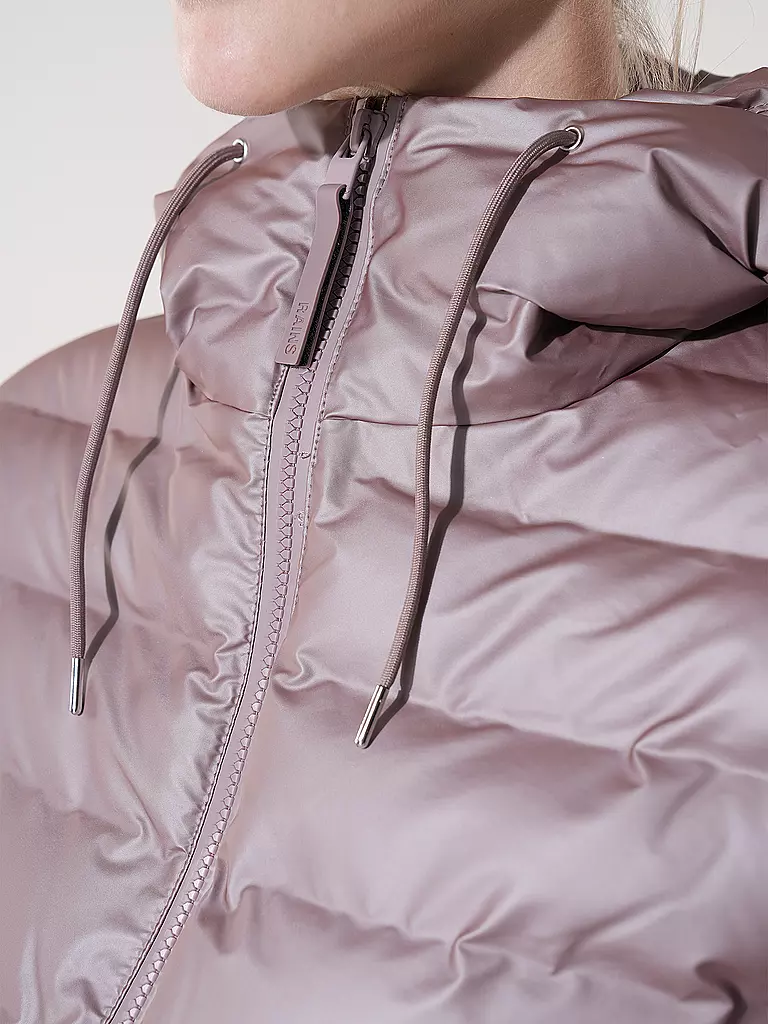 RAINS | Steppjacke LOHJA SHORT PUFFER JACKET | silber