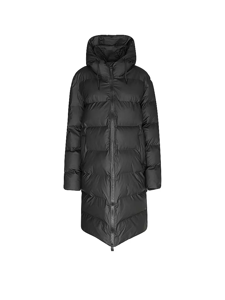 RAINS | Steppmantel ALTA LONGER PUFFER JACKET | schwarz