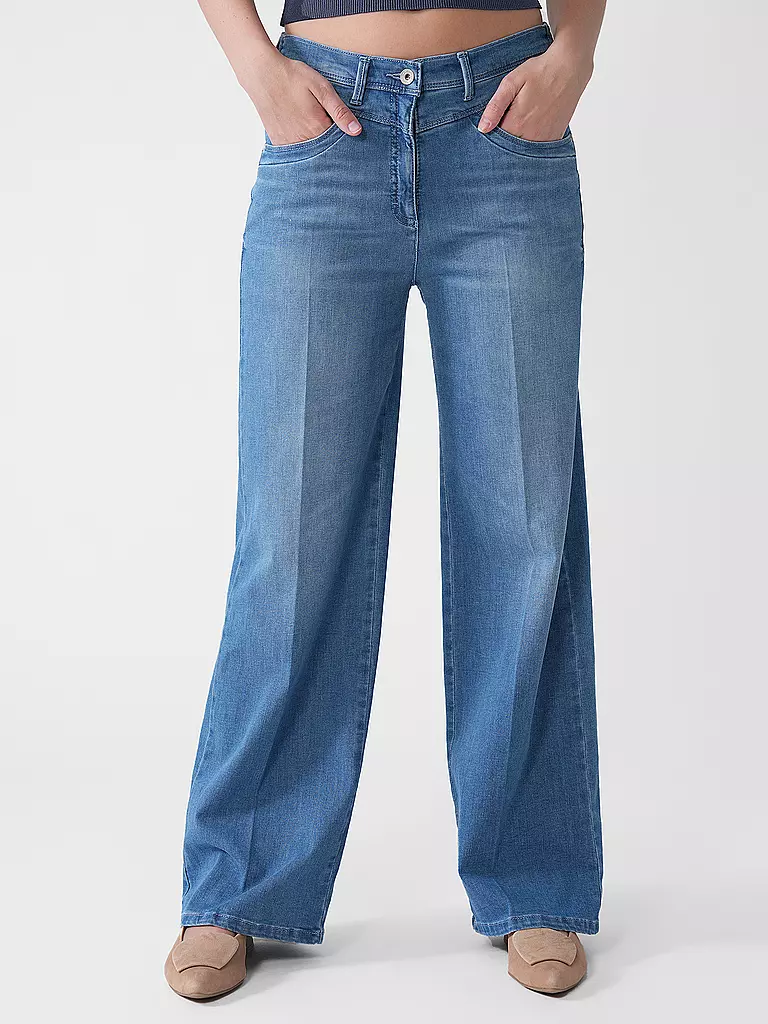 RAPHAELA BY BRAX | Jeans Wide Leg LAURA | hellblau