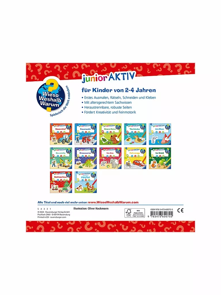 RAVENSBURGER | Buch - Wieso Weshalb Warum - junior AKTIV: Weihnachten  | keine Farbe