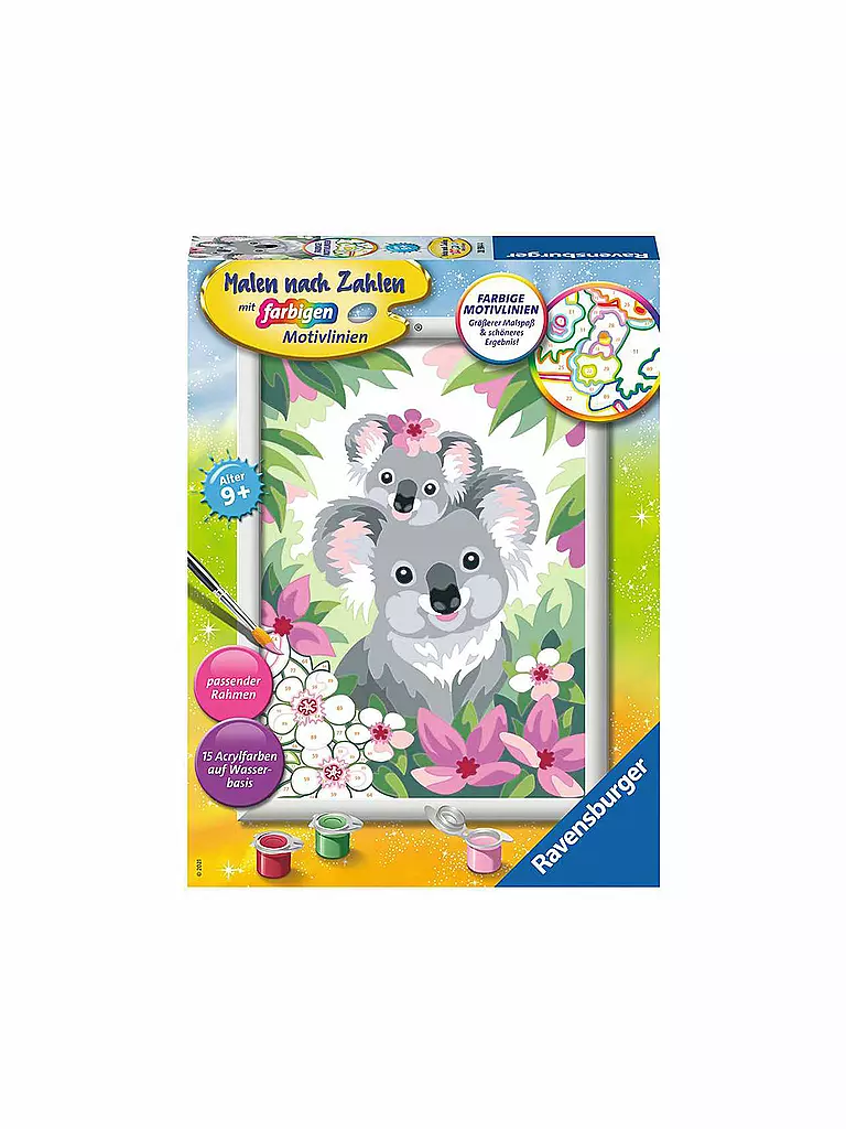 RAVENSBURGER | Malen nach Zahlen 28984 - Süße Koalas | keine Farbe