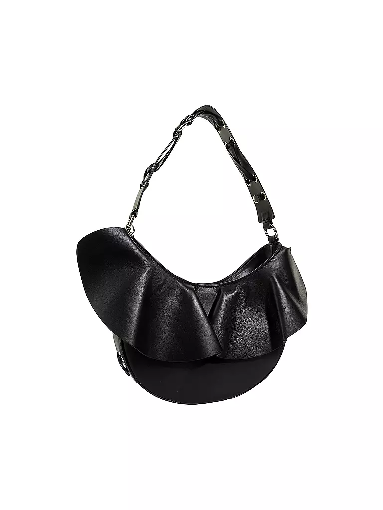 REDValentino | Ledertasche - Hobo | schwarz