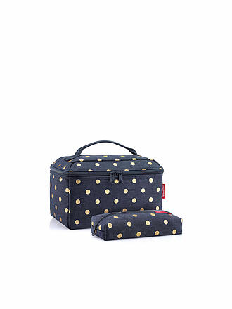 REISENTHEL | Beautycase Set Metallic Dots 2-tlg. Blue